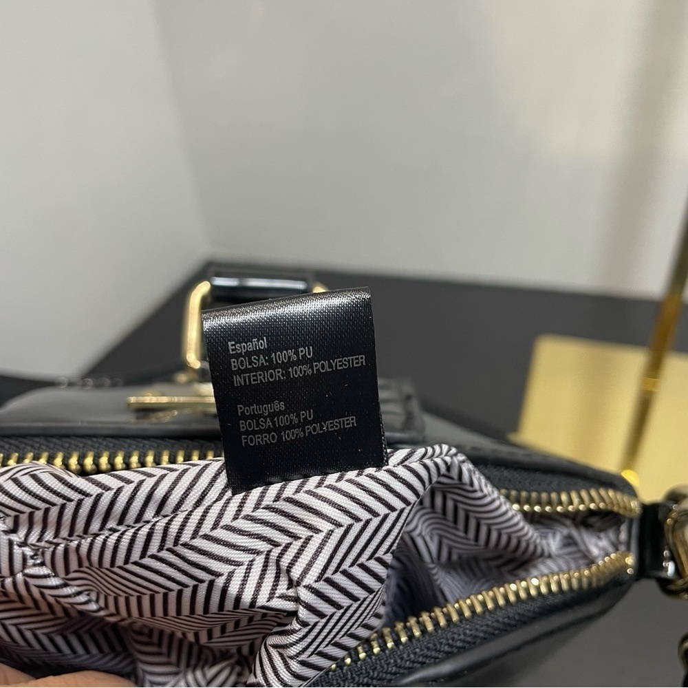 Isabelle purse with crossbody strap. Vegan leather. See pics small flaws. NEW. - Picture 13 of 13